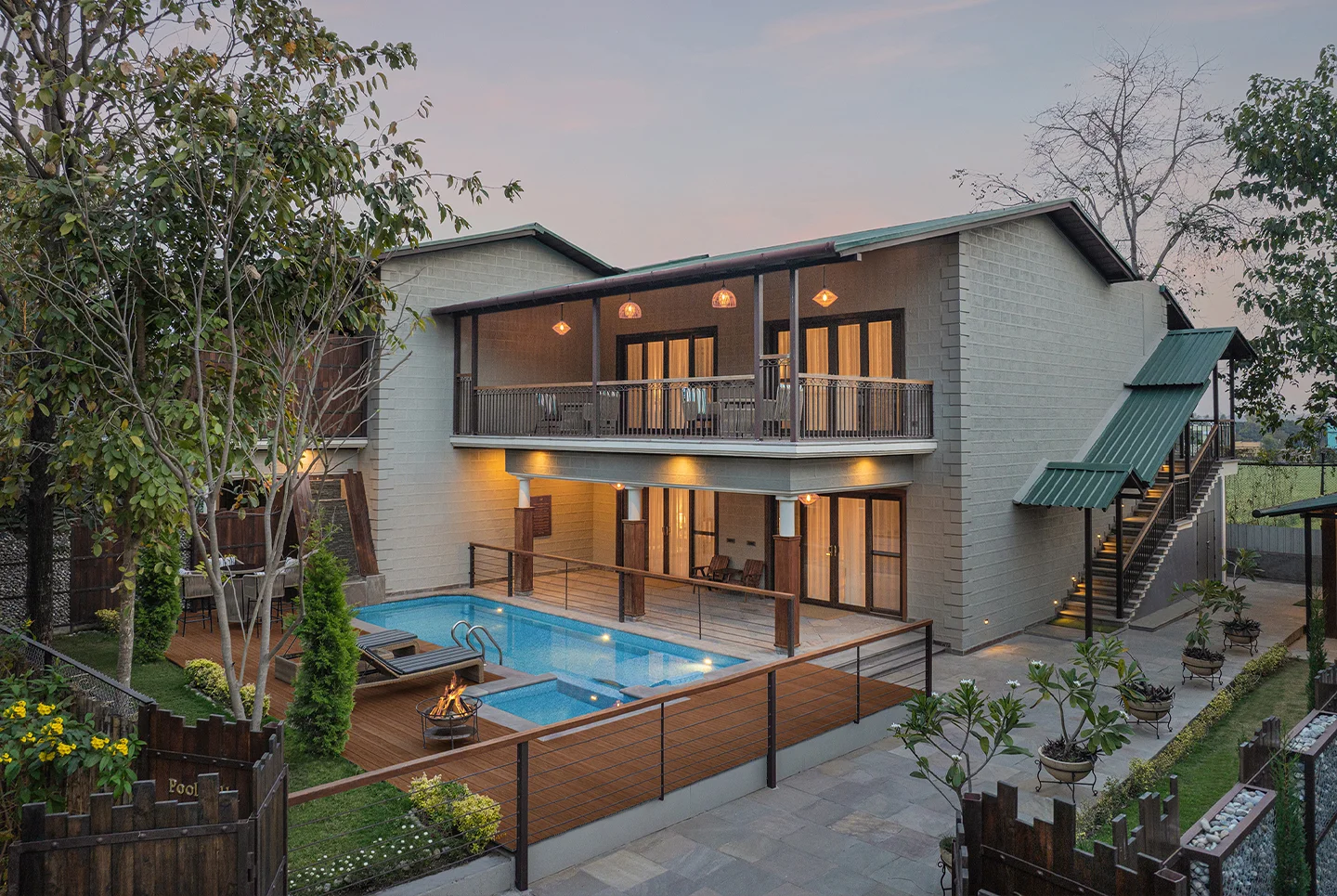 four bedroom private pool villas at Aahana