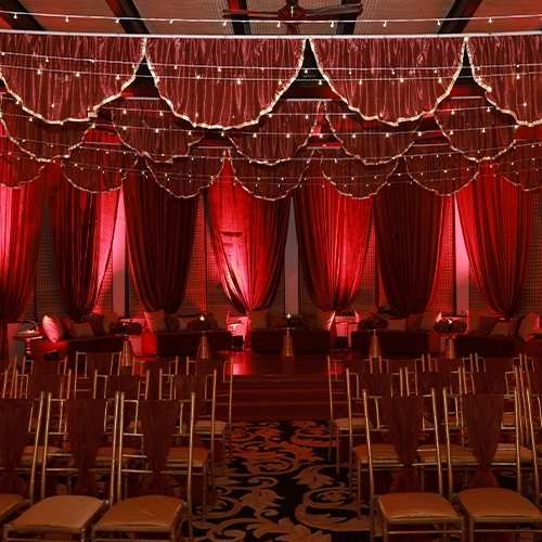 wedding banquet at Aahana resort